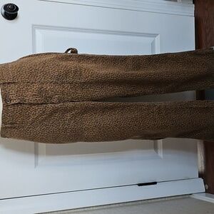 Gap High Rise Leopard Print Carpenter Pant Brown Size 6